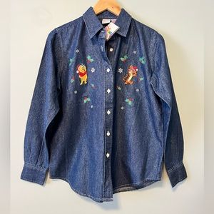 NWT Vintage Disney Winnie the Pooh Christmas Shirt
